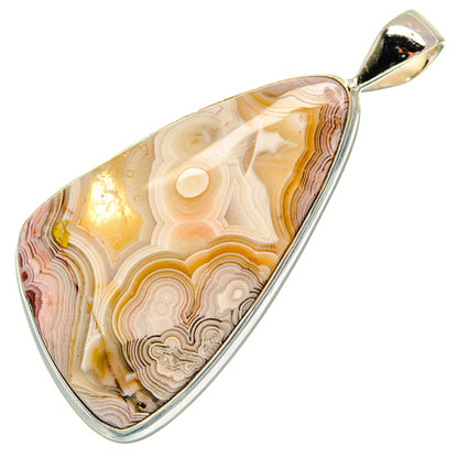 Laguna Lace Agate Pendants handcrafted by Ana Silver Co - PD23017 - Photo 2