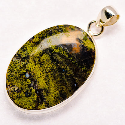 Indonesian Plume Agate Pendants handcrafted by Ana Silver Co - PD23028 - Photo 2
