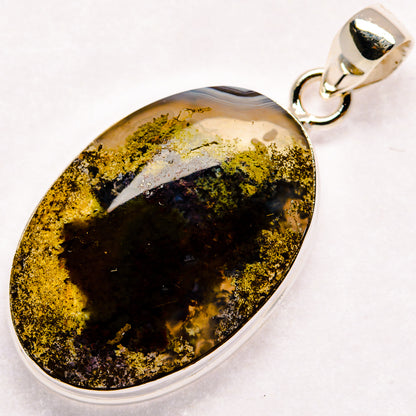 Indonesian Plume Agate Pendants handcrafted by Ana Silver Co - PD23030 - Photo 2