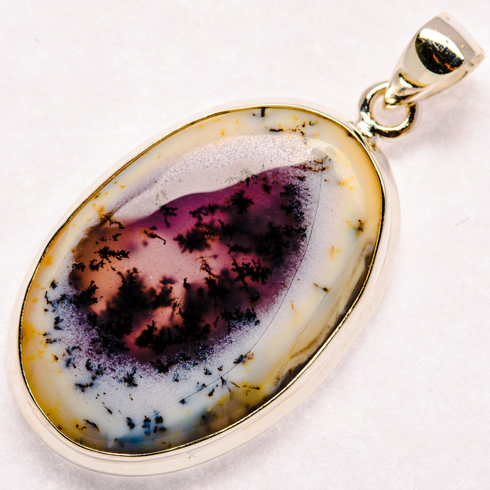 Dendritic Opal Pendants handcrafted by Ana Silver Co - PD23034 - Photo 2