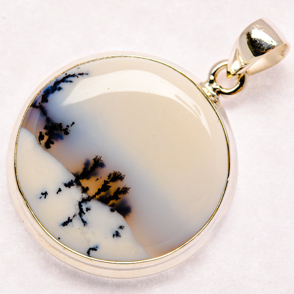 Dendritic Opal Pendants handcrafted by Ana Silver Co - PD23036 - Photo 2