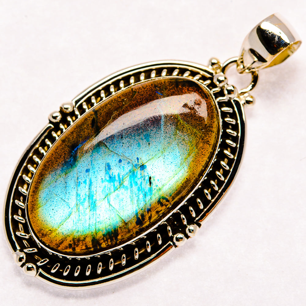 Labradorite Pendants handcrafted by Ana Silver Co - PD23037 - Photo 2