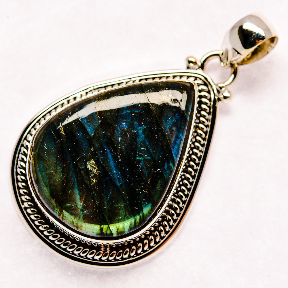 Labradorite Pendants handcrafted by Ana Silver Co - PD23039 - Photo 2