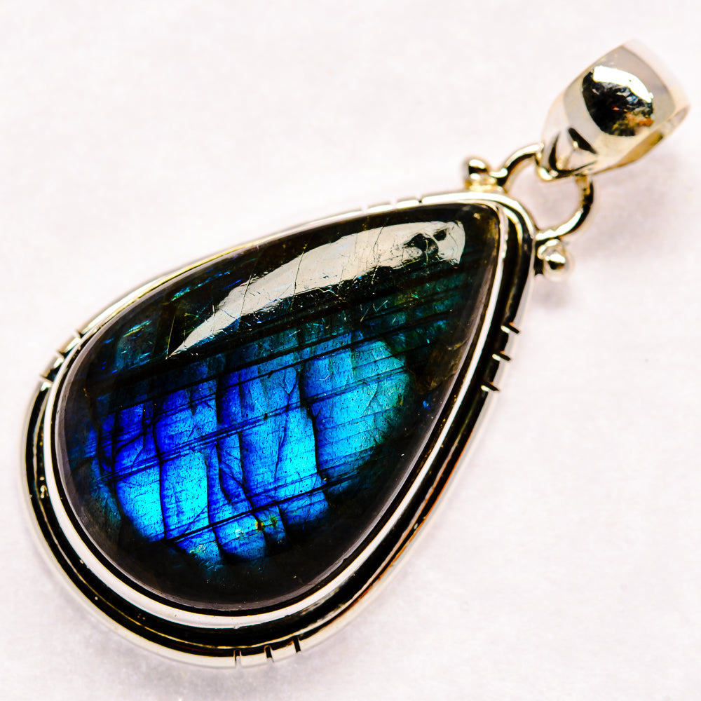Labradorite Pendants handcrafted by Ana Silver Co - PD23040 - Photo 2