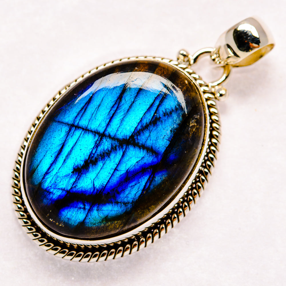 Labradorite Pendants handcrafted by Ana Silver Co - PD23041 - Photo 2