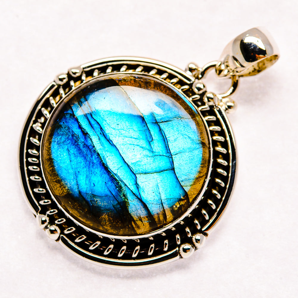 Labradorite Pendants handcrafted by Ana Silver Co - PD23043 - Photo 2