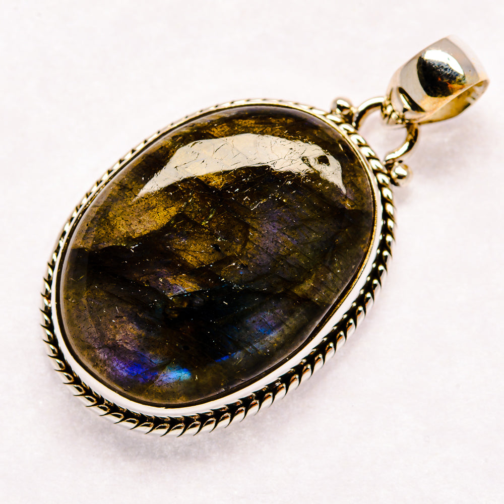 Labradorite Pendants handcrafted by Ana Silver Co - PD23047 - Photo 2