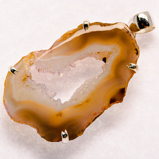 Geode Slice Pendants handcrafted by Ana Silver Co - PD23052 - Photo 2