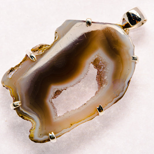 Geode Slice Pendants handcrafted by Ana Silver Co - PD23053 - Photo 2
