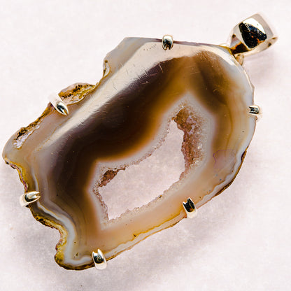 Geode Slice Pendants handcrafted by Ana Silver Co - PD23053 - Photo 2