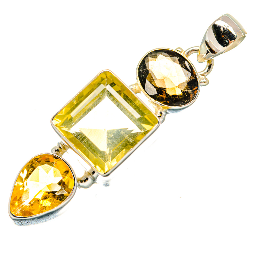 Citrine Pendants handcrafted by Ana Silver Co - PD23066 - Photo 2