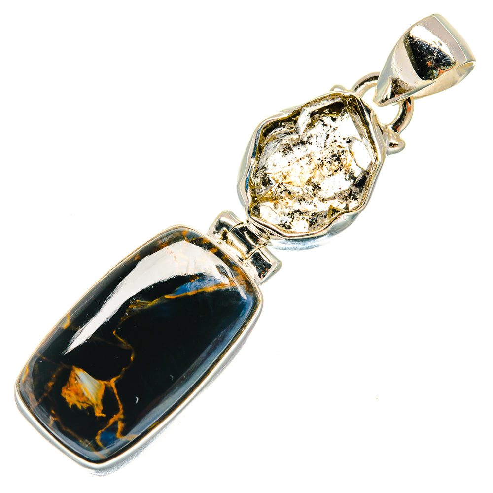 Pietersite Pendants handcrafted by Ana Silver Co - PD23071 - Photo 2