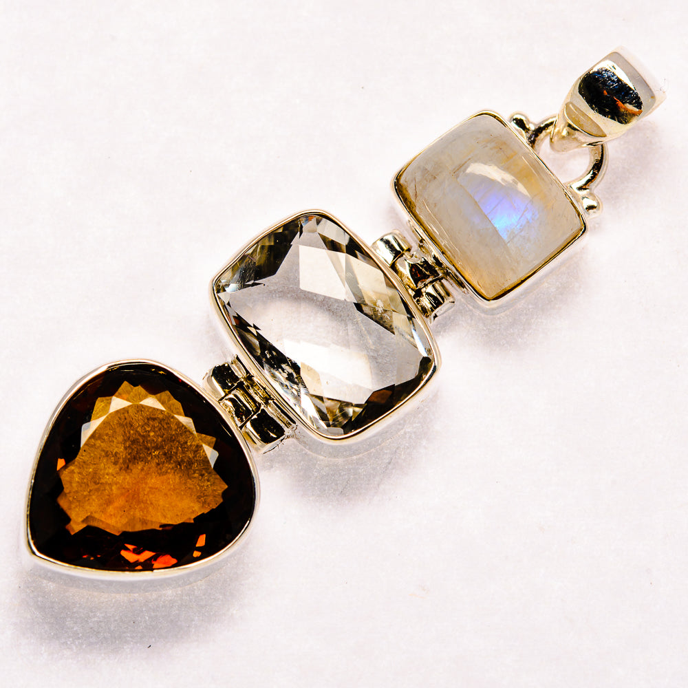 White Quartz Pendants handcrafted by Ana Silver Co - PD23083 - Photo 2