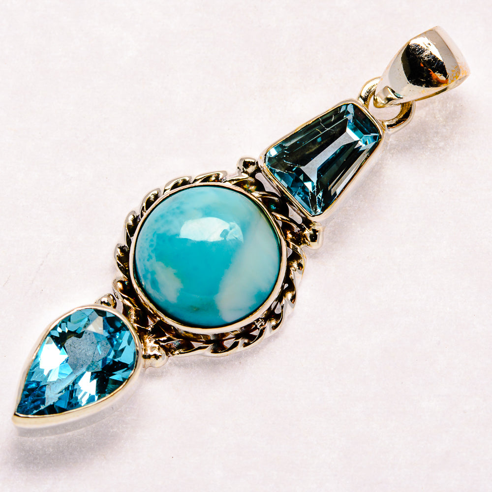 Larimar Pendants handcrafted by Ana Silver Co - PD23091 - Photo 2