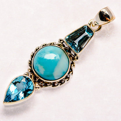 Larimar Pendants handcrafted by Ana Silver Co - PD23091 - Photo 2