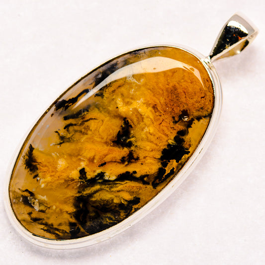 Indonesian Plume Agate Pendants handcrafted by Ana Silver Co - PD23120 - Photo 2