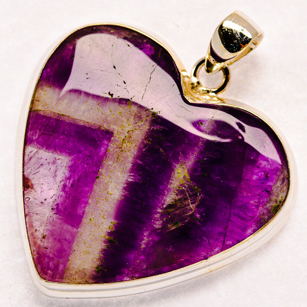 Chevron Amethyst Pendants handcrafted by Ana Silver Co - PD23135 - Photo 2
