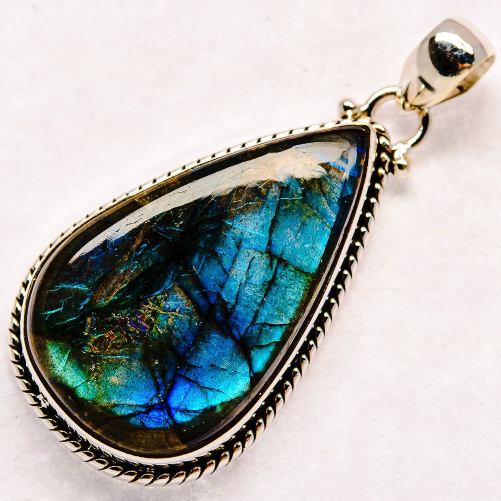 Labradorite Pendants handcrafted by Ana Silver Co - PD23138 - Photo 2