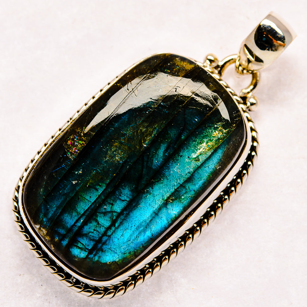 Labradorite Pendants handcrafted by Ana Silver Co - PD23142 - Photo 2