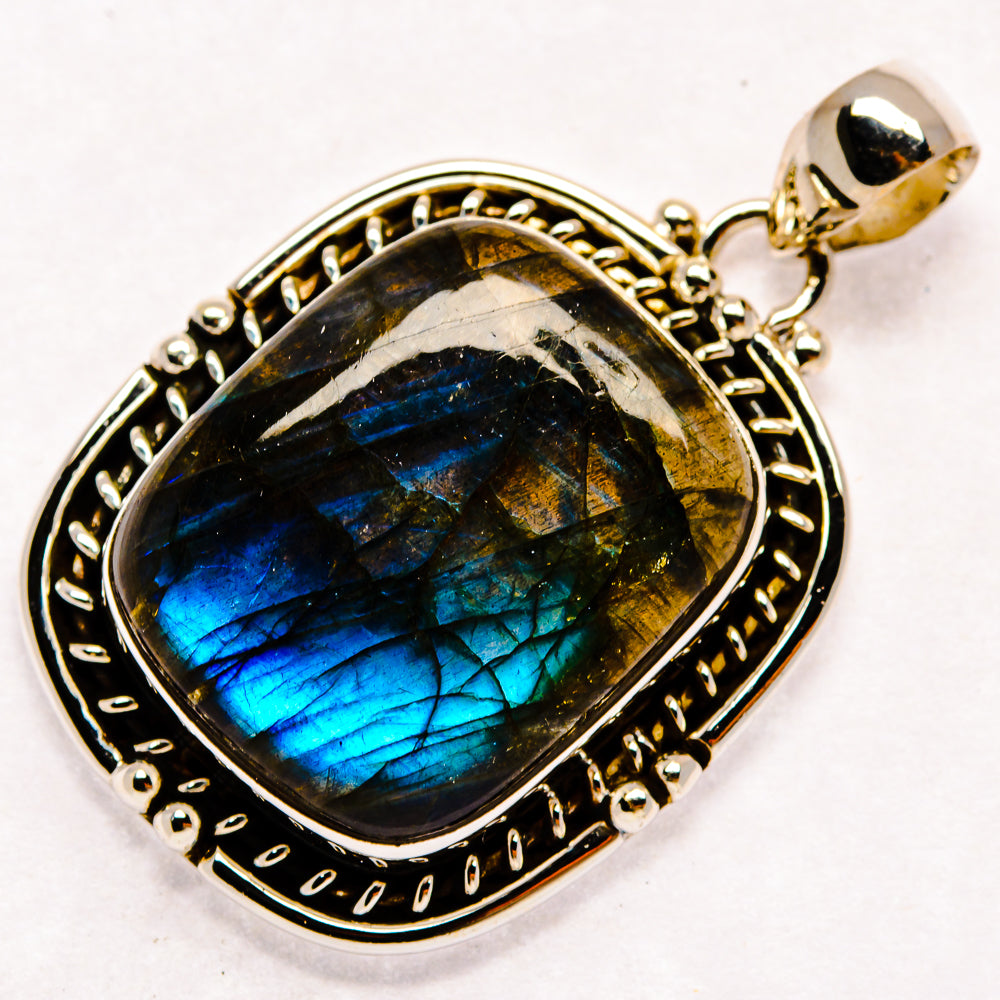 Labradorite Pendants handcrafted by Ana Silver Co - PD23145 - Photo 2