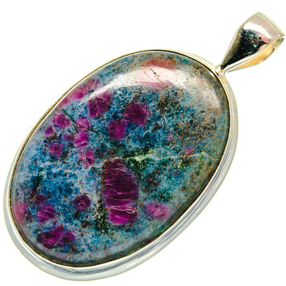 Ruby Fuchsite Pendants handcrafted by Ana Silver Co - PD23160 - Photo 2