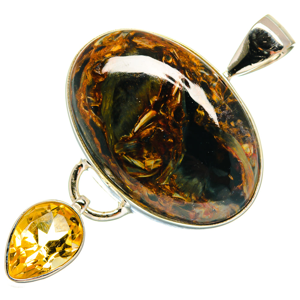 Golden Pietersite Pendants handcrafted by Ana Silver Co - PD23190 - Photo 2
