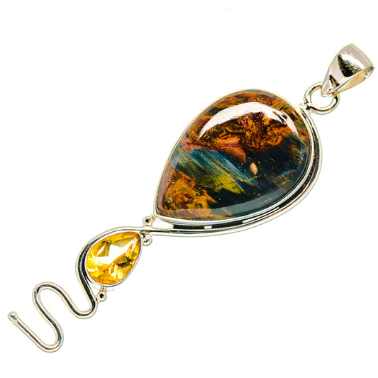 Golden Pietersite Pendants handcrafted by Ana Silver Co - PD23191 - Photo 2