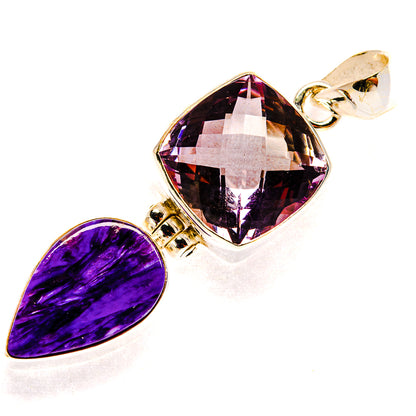 Amethyst Pendants handcrafted by Ana Silver Co - PD23203 - Photo 2