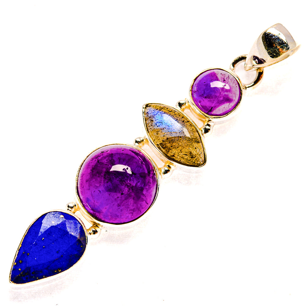 Amethyst Pendants handcrafted by Ana Silver Co - PD23206 - Photo 2