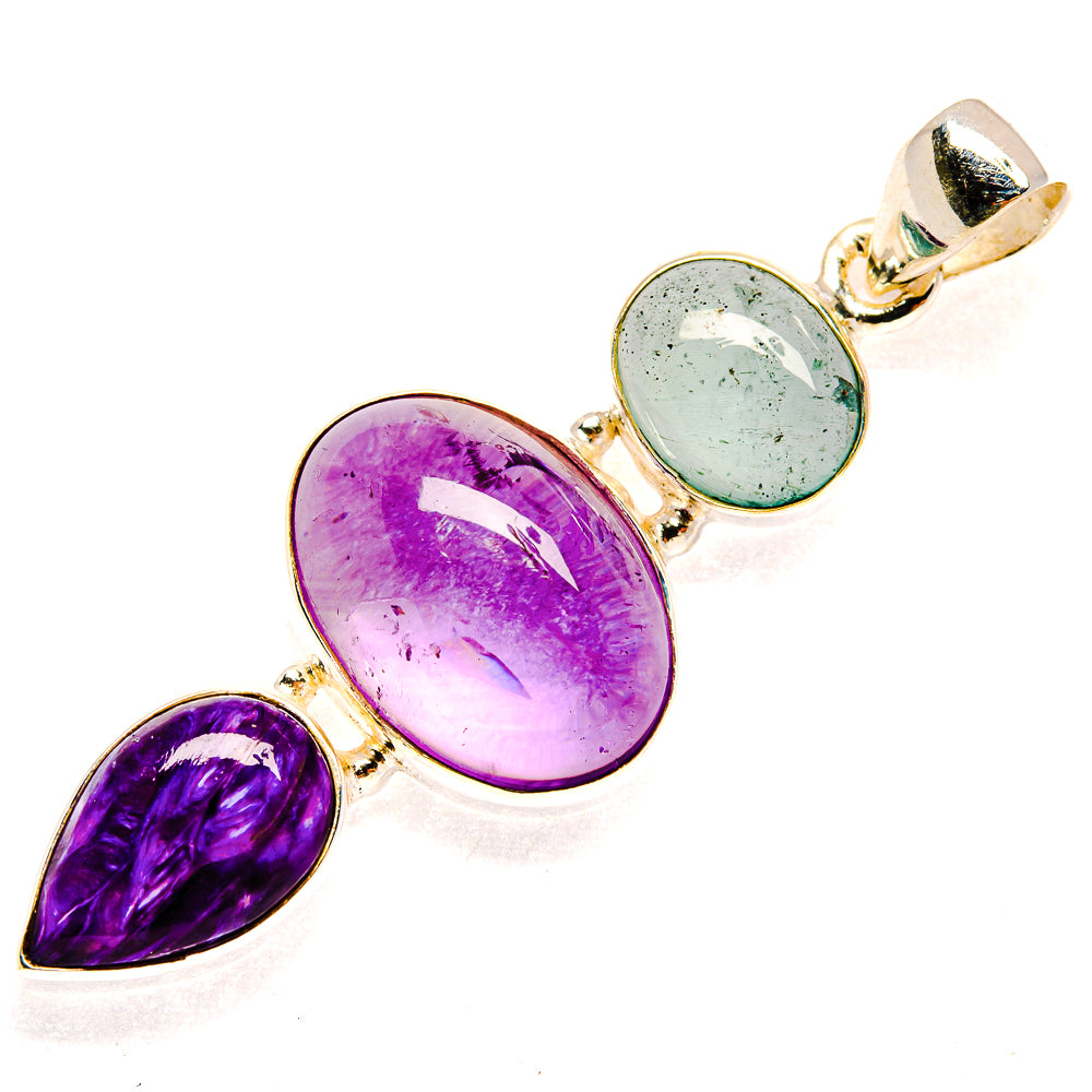 Amethyst Pendants handcrafted by Ana Silver Co - PD23212 - Photo 2