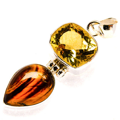 Tiger Eye Pendants handcrafted by Ana Silver Co - PD23215 - Photo 2
