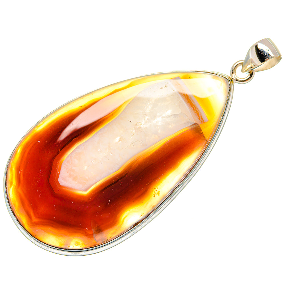Botswana Agate Pendants handcrafted by Ana Silver Co - PD23230 - Photo 2