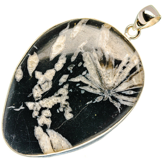Chrysanthemum Stone Pendants handcrafted by Ana Silver Co - PD23243 - Photo 2
