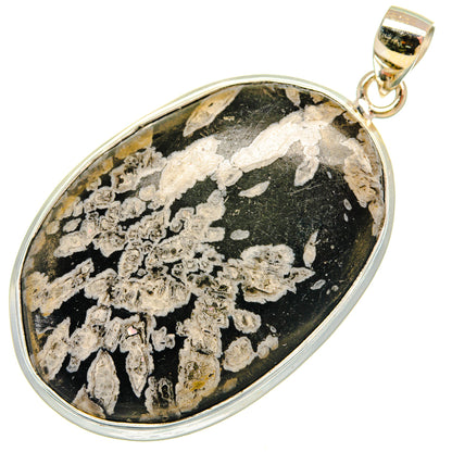 Chrysanthemum Stone Pendants handcrafted by Ana Silver Co - PD23246 - Photo 2
