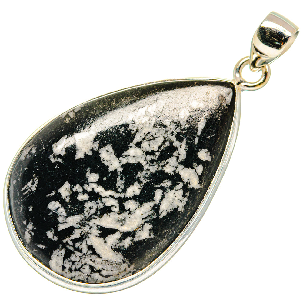 Chrysanthemum Stone Pendants handcrafted by Ana Silver Co - PD23248 - Photo 2