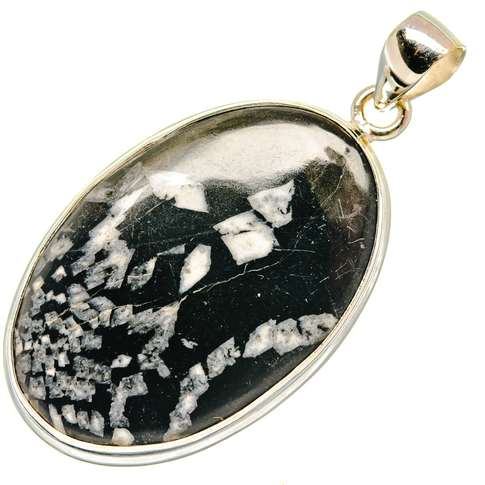 Chrysanthemum Stone Pendants handcrafted by Ana Silver Co - PD23249 - Photo 2