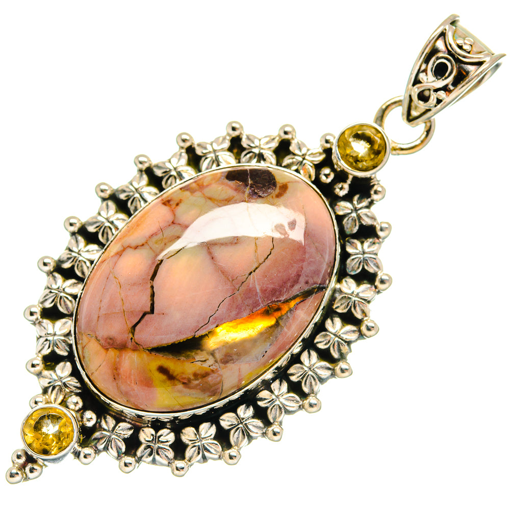 Butterfly Jasper Pendants handcrafted by Ana Silver Co - PD23257 - Photo 2