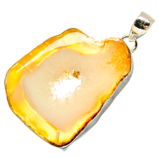 Geode Slice Pendants handcrafted by Ana Silver Co - PD23306 - Photo 2