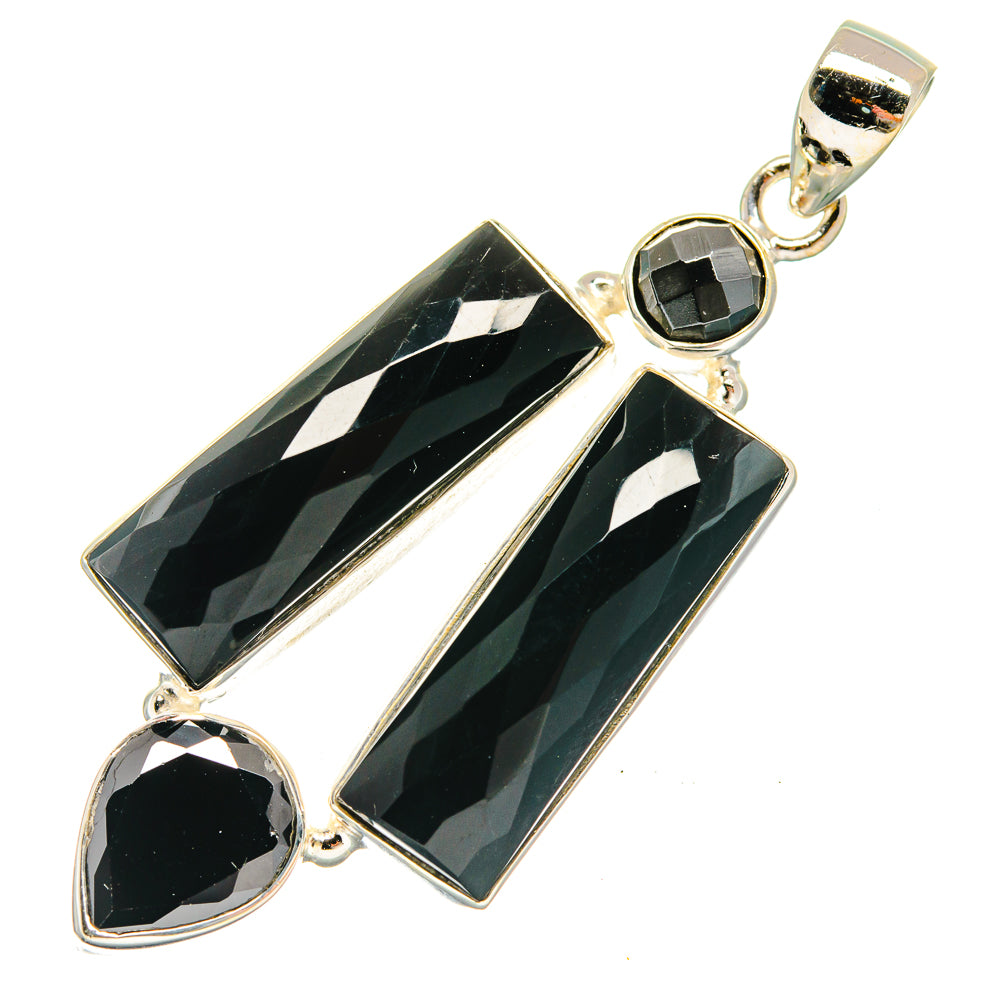 Black Onyx Pendants handcrafted by Ana Silver Co - PD23307 - Photo 2