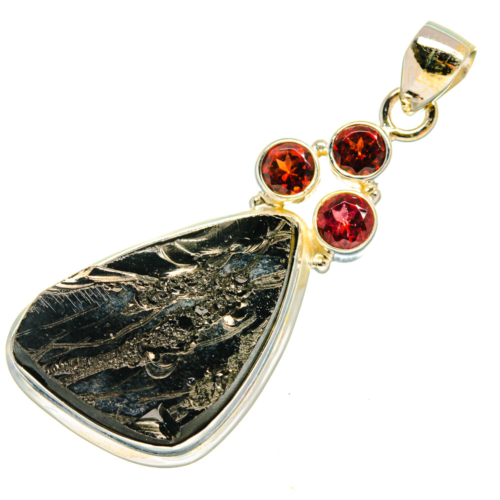Shungite Pendants handcrafted by Ana Silver Co - PD23308 - Photo 2