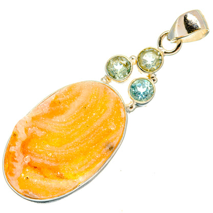 Desert Druzy Pendants handcrafted by Ana Silver Co - PD23309 - Photo 2