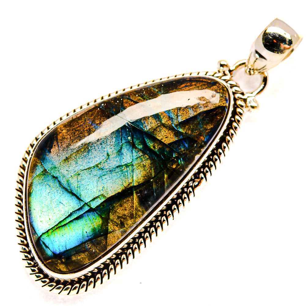 Labradorite Pendants handcrafted by Ana Silver Co - PD23319 - Photo 2