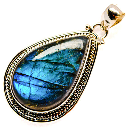 Labradorite Pendants handcrafted by Ana Silver Co - PD23321 - Photo 2