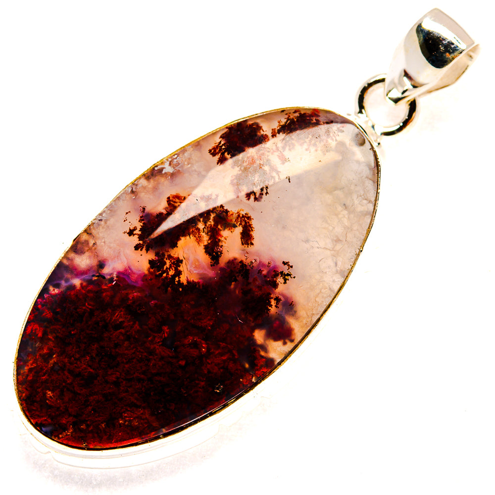 Plume Agate Pendants handcrafted by Ana Silver Co - PD23332 - Photo 2