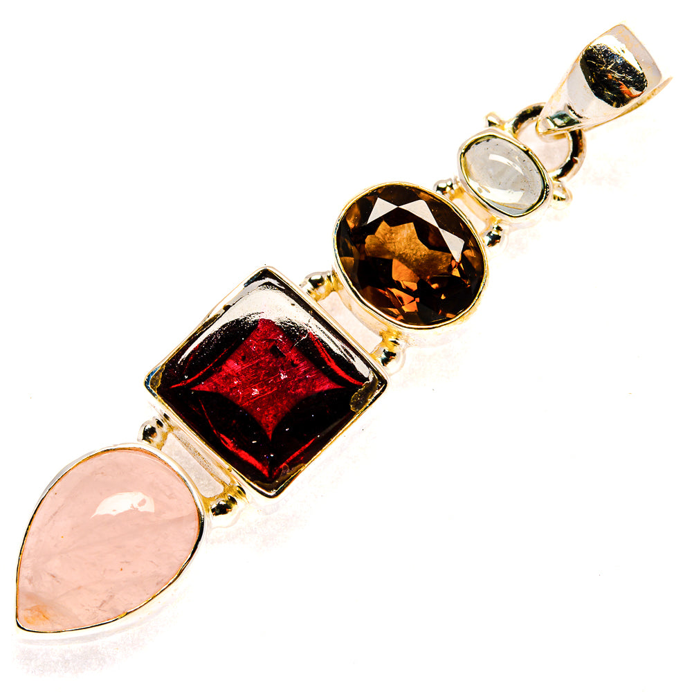 Garnet Pendants handcrafted by Ana Silver Co - PD23334 - Photo 2