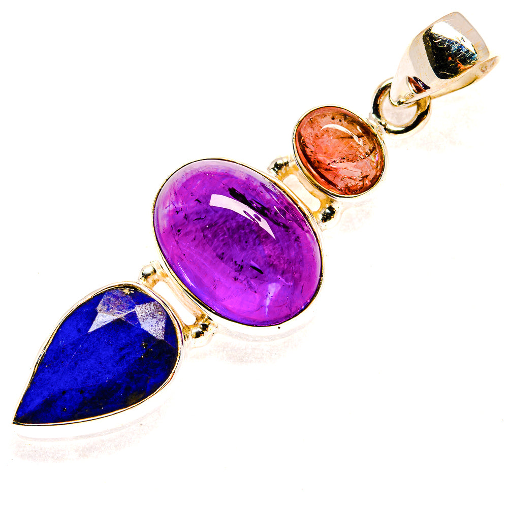 Amethyst Pendants handcrafted by Ana Silver Co - PD23336 - Photo 2