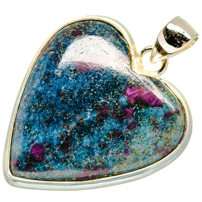 Ruby Fuchsite Pendants handcrafted by Ana Silver Co - PD23366 - Photo 2