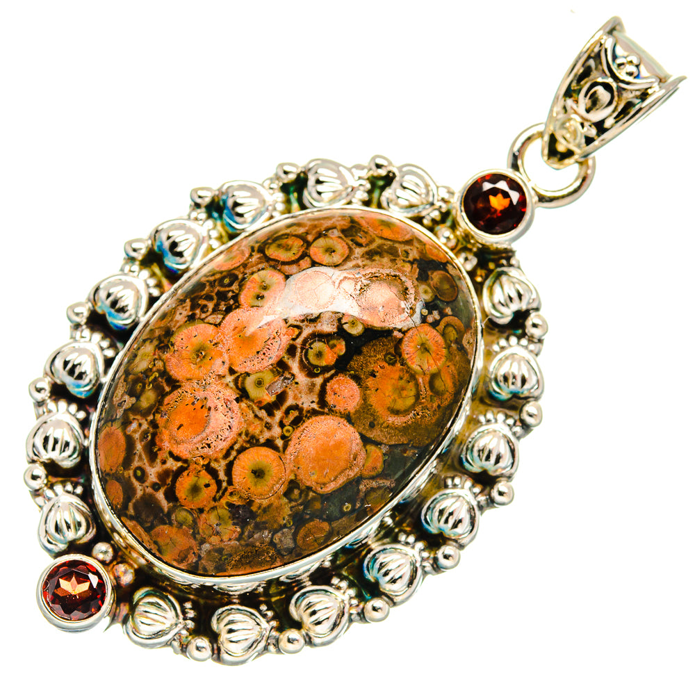 Poppy Jasper Pendants handcrafted by Ana Silver Co - PD23370 - Photo 2