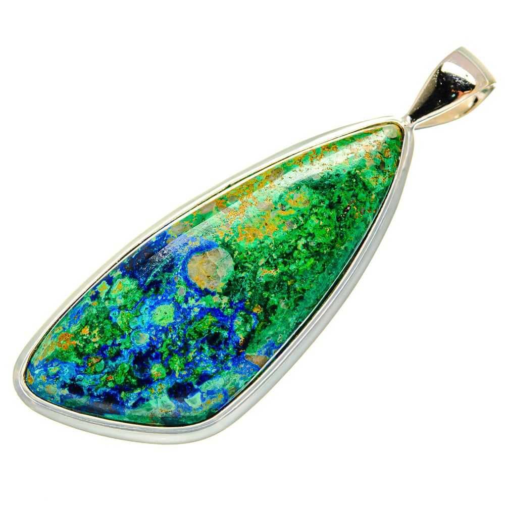 Azurite Malachite Pendants handcrafted by Ana Silver Co - PD23385 - Photo 2