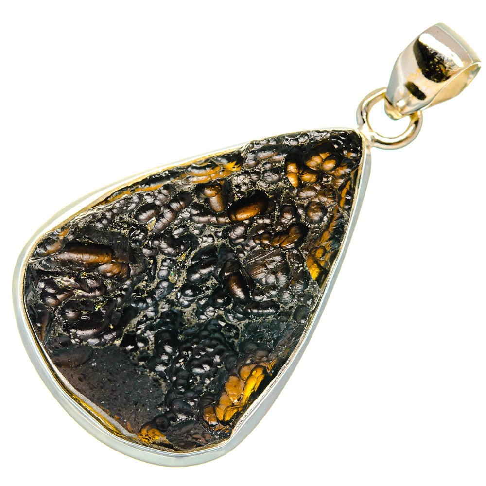 Tektite Pendants handcrafted by Ana Silver Co - PD23394 - Photo 2